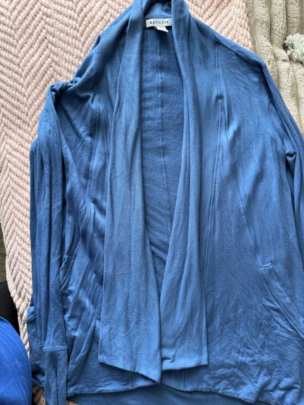 Athleta Blue Lightweight Cardigan